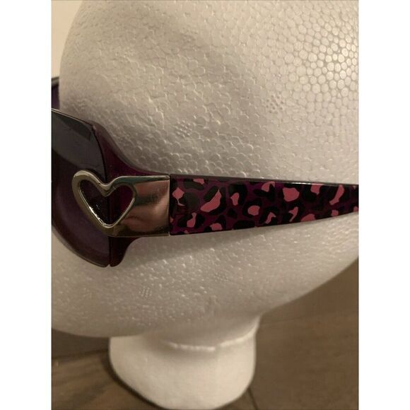 Panama Jack Womens Purple Leopard Print Wrap Sunglasses #14 - Picture 3 of 6